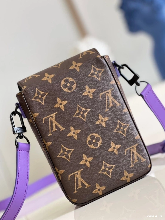 WIS WALLET LOUIS S-LOCK WEARABLE VUITTON VERTICAL 0906